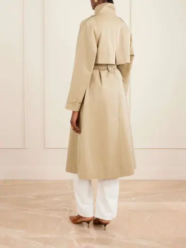 MAISON MAYLE Eterne Double-breasted Belted Cotton-twill Trench Coat | Thumbnail 4