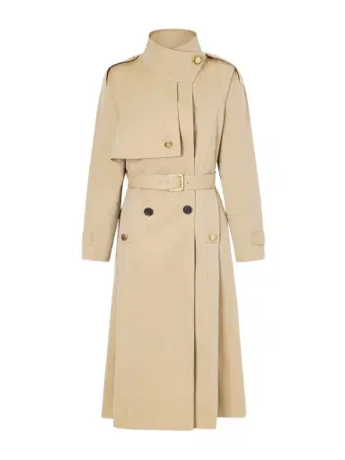 MAISON MAYLE Eterne Double-breasted Belted Cotton-twill Trench Coat | Thumbnail 1