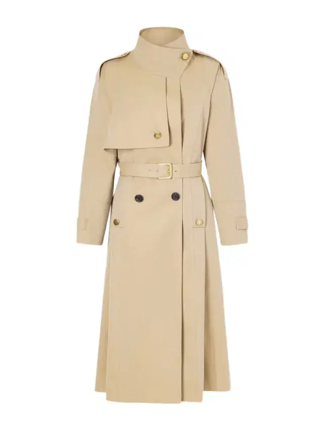 MAISON MAYLE Eterne Double-breasted Belted Cotton-twill Trench Coat