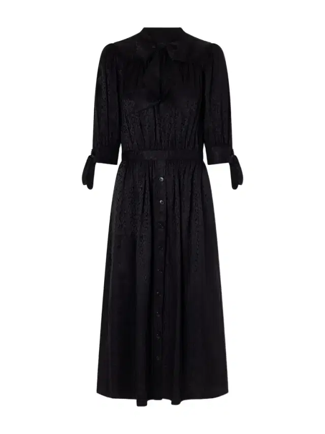 MAISON MAYLE Lala Leopard-jacquard Silk Midi Dress