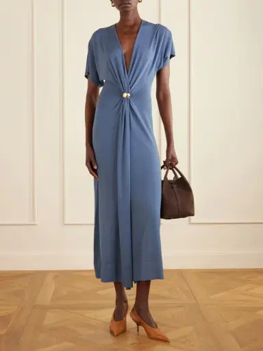 Altuzarra Rena Embellished Gathered Jersey Maxi Dress | Thumbnail 2