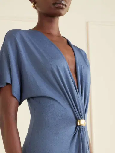 Altuzarra Rena Embellished Gathered Jersey Maxi Dress | Thumbnail 4