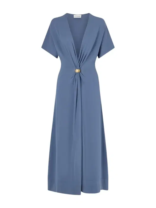 Altuzarra Rena Embellished Gathered Jersey Maxi Dress