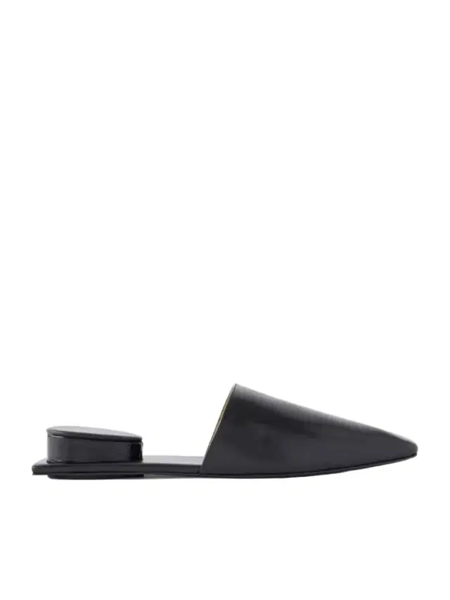 Pierced Embellished Leather Slip-ons