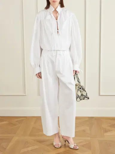Altuzarra Wilson Pleated Cotton Wide-leg Pants | Thumbnail 2 Altuzarra Wilson Pleated Cotton Wide-leg Pants | Thumbnail 2