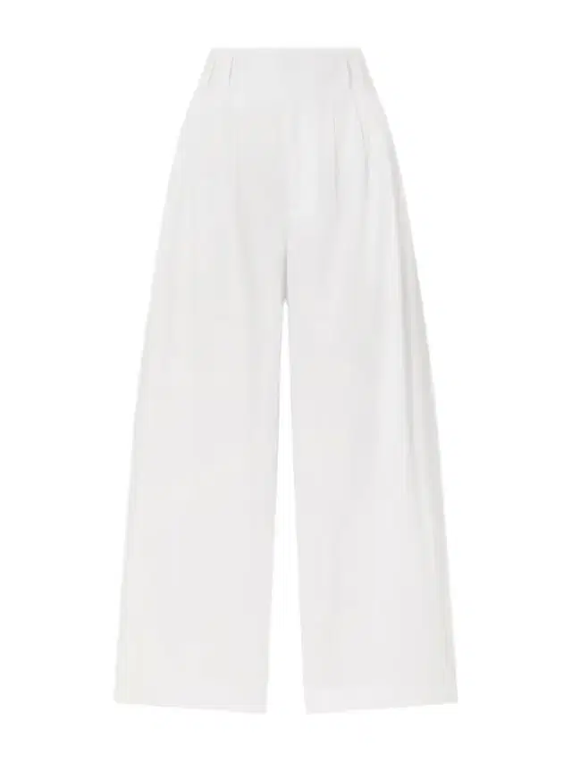 Altuzarra Wilson Pleated Cotton Wide-leg Pants