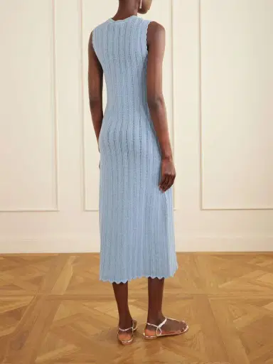 Altuzarra Sissi Scalloped Open-knit Organic Cotton Dress | Thumbnail 3