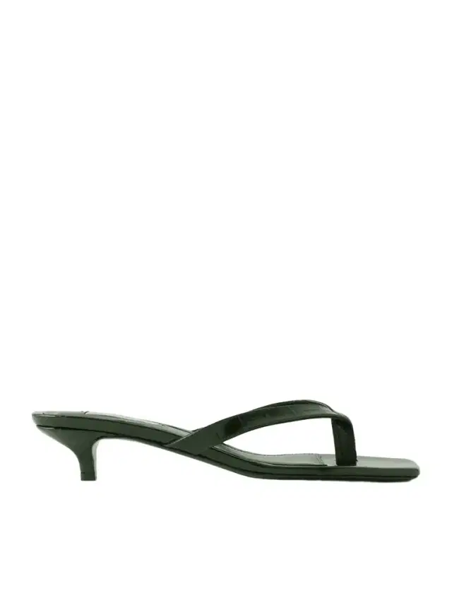 TOTEME Croc-effect Leather Sandals