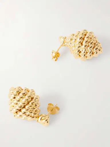 TOTEME Rope Gold-plated Earrings | Thumbnail 3 TOTEME Rope Gold-plated Earrings | Thumbnail 3