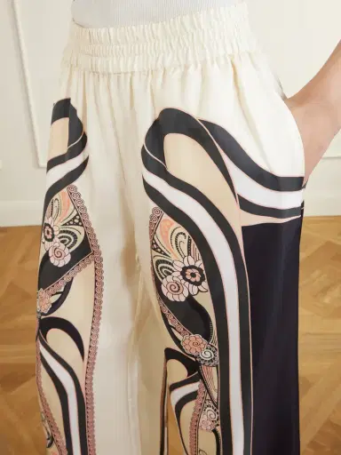 La DoubleJ Palazzo Printed Silk-twill High-waist Wide Leg Pants | Thumbnail 5 La DoubleJ Palazzo Printed Silk-twill High-waist Wide Leg Pants | Thumbnail 5