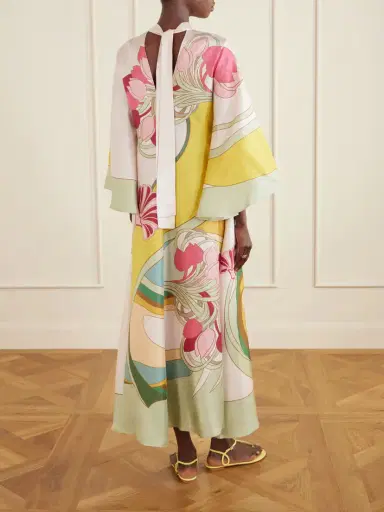 La DoubleJ Floral-print Silk Maxi Dress | Thumbnail 3 La DoubleJ Floral-print Silk Maxi Dress | Thumbnail 3