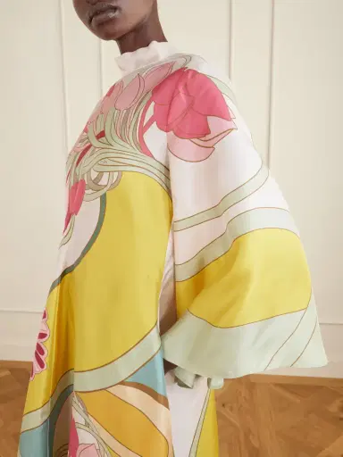 La DoubleJ Floral-print Silk Maxi Dress | Thumbnail 4 La DoubleJ Floral-print Silk Maxi Dress | Thumbnail 4