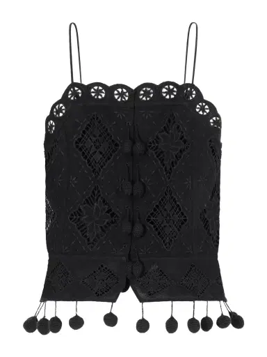 Isabel Marant Nelssy Crocheted Cotton-blend Tank | Thumbnail 1 Isabel Marant Nelssy Crocheted Cotton-blend Tank | Thumbnail 1