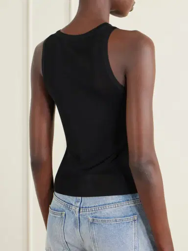 Saint Laurent Ribbed-knit Tank | Thumbnail 4 Saint Laurent Ribbed-knit Tank | Thumbnail 4