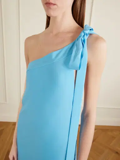 Cult Gaia Florence One-shoulder Tie-detailed Silk Maxi Dress | Thumbnail 4 Cult Gaia Florence One-shoulder Tie-detailed Silk Maxi Dress | Thumbnail 4