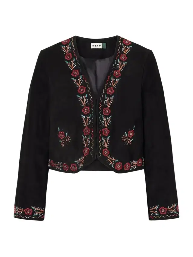 Oliwia Embellished Suede Evening Jacket