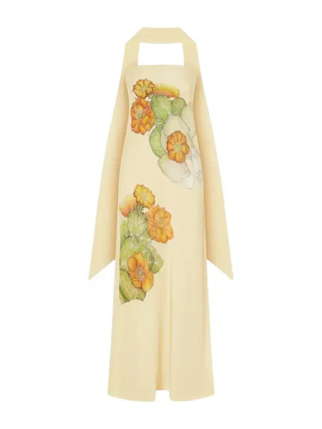 Strapless Scarf-detailed Floral-print Silk-crepe Gown