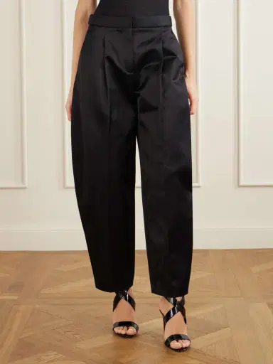 Alaïa Pleated Cotton-blend Tapered Pants | Thumbnail 3