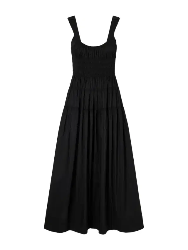 DÔEN Clover Smocked Organic Cotton-poplin Midi Dress