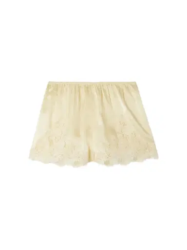 DÔEN Iona Lace-trimmed Silk-satin Shorts | Thumbnail 1 DÔEN Iona Lace-trimmed Silk-satin Shorts | Thumbnail 1