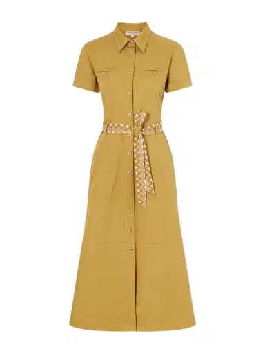 Emporio Sirenuse Giselle Belted Cotton Midi Dress | Thumbnail 1