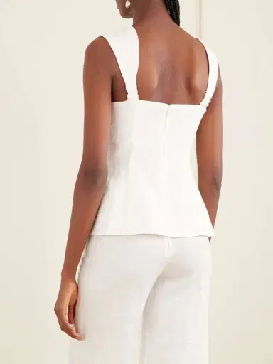 Faithfull Pallida Linen Top | Thumbnail 3 Faithfull Pallida Linen Top | Thumbnail 3