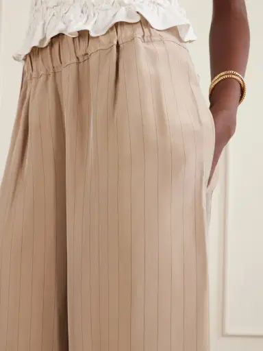 LIBEROWE Pinstriped Satin Wide-leg Pants | Thumbnail 4 LIBEROWE Pinstriped Satin Wide-leg Pants | Thumbnail 4