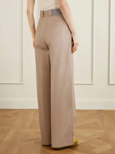 Balenciaga Pleated Cotton Wide-leg Pants | Thumbnail 4 Balenciaga Pleated Cotton Wide-leg Pants | Thumbnail 4