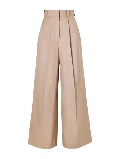Balenciaga Pleated Cotton Wide-leg Pants | Thumbnail 1 Balenciaga Pleated Cotton Wide-leg Pants | Thumbnail 1