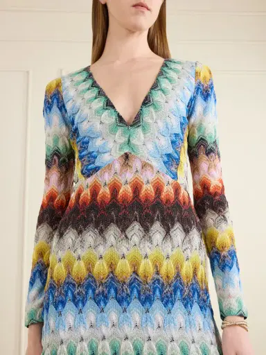Missoni Striped Metallic Crochet-knit Maxi Dress | Thumbnail 4 Missoni Striped Metallic Crochet-knit Maxi Dress | Thumbnail 4
