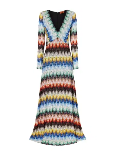 Missoni Striped Metallic Crochet-knit Maxi Dress | Thumbnail 1 Missoni Striped Metallic Crochet-knit Maxi Dress | Thumbnail 1