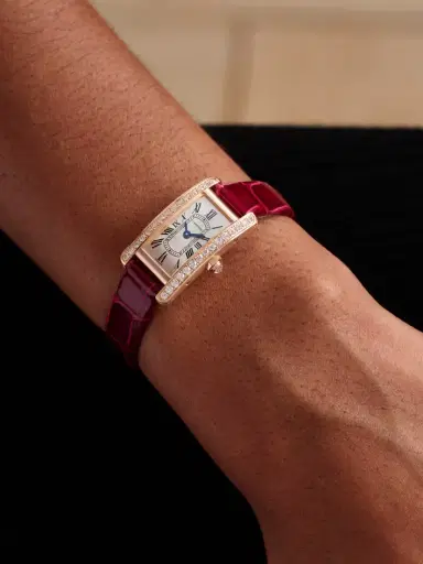 Cartier Tank Américaine Mini 18-karat Rose Gold Diamond Watch | Thumbnail 2 Cartier Tank Américaine Mini 18-karat Rose Gold Diamond Watch | Thumbnail 2