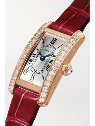 Cartier Tank Américaine Mini 18-karat Rose Gold Diamond Watch | Thumbnail 3 Cartier Tank Américaine Mini 18-karat Rose Gold Diamond Watch | Thumbnail 3
