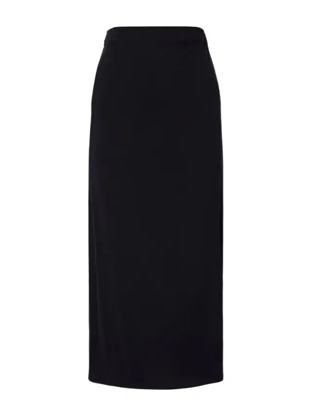 Organic Cotton And Silk-blend Wrap Midi Skirt