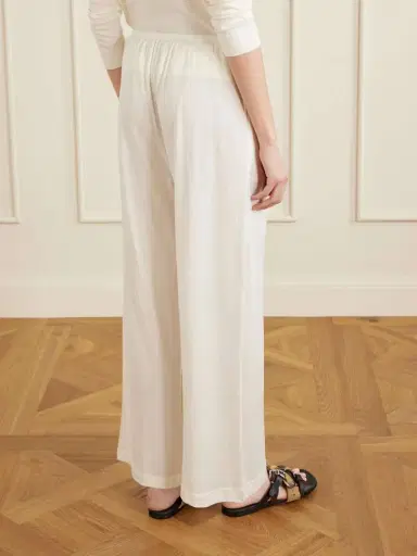 TOTEME Cotton And Silk-blend Straight-leg Pants | Thumbnail 4