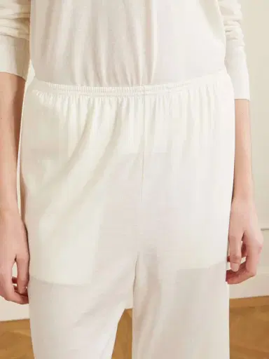 TOTEME Cotton And Silk-blend Straight-leg Pants | Thumbnail 5