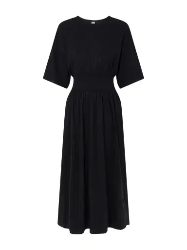 TOTEME Cotton And Silk-blend Midi Dress | Thumbnail 1 TOTEME Cotton And Silk-blend Midi Dress | Thumbnail 1