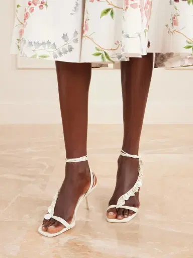 Simkhai Elin Shell-embellished Leather Sandals | Thumbnail 2