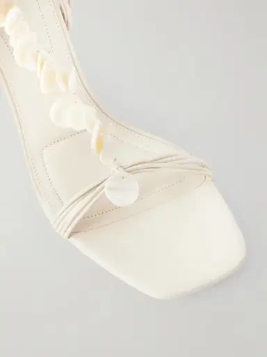 Simkhai Elin Shell-embellished Leather Sandals | Thumbnail 5