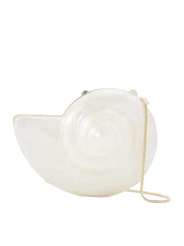 Marion Shell Acrylic Clutch