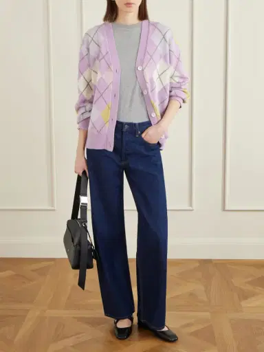 Daughter Argyle Wool Cardigan | Thumbnail 2 Daughter Argyle Wool Cardigan | Thumbnail 2