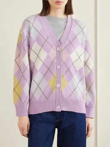 Daughter Argyle Wool Cardigan | Thumbnail 3 Daughter Argyle Wool Cardigan | Thumbnail 3