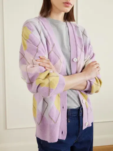 Daughter Argyle Wool Cardigan | Thumbnail 5 Daughter Argyle Wool Cardigan | Thumbnail 5