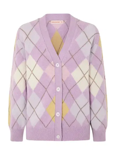 Daughter Argyle Wool Cardigan | Thumbnail 1 Daughter Argyle Wool Cardigan | Thumbnail 1