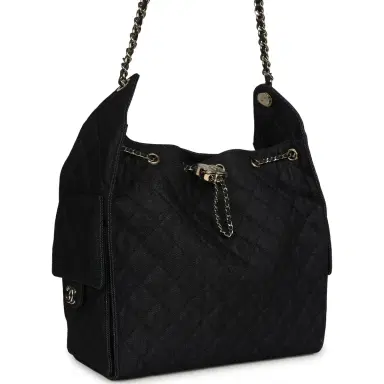 Chanel Chanel Medium 25 Hobo Bag Dark Denim Light Gold Hardware | Thumbnail 2 Chanel Chanel Medium 25 Hobo Bag Dark Denim Light Gold Hardware | Thumbnail 2