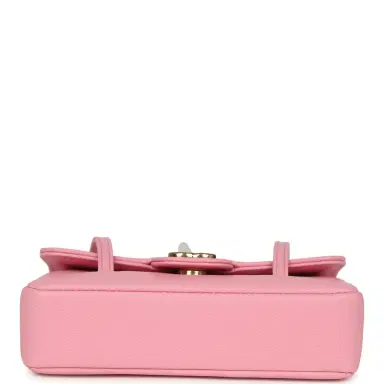 Chanel Chanel Mini Preppy Coco Clutch with Straps Pink Shiny Caviar Brushed Gold Hardware | Thumbnail 7 Chanel Chanel Mini Preppy Coco Clutch with Straps Pink Shiny Caviar Brushed Gold Hardware | Thumbnail 7