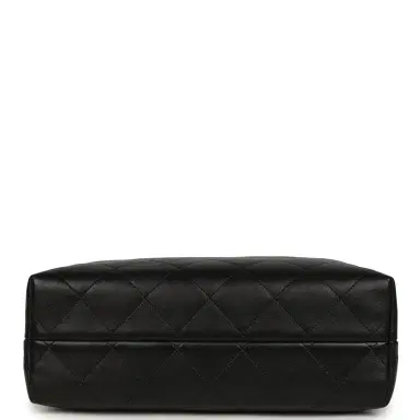 Chanel Chanel Small Coco Base Hobo Bag Brown Suede and Black Shiny Lambskin Brushed Gold Hardware | Thumbnail 6