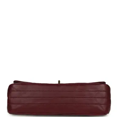 Chanel Chanel Small Reissue 225 2.55 Crush Double Flap Bag Burgundy Lambskin Gold Hardware | Thumbnail 6 Chanel Chanel Small Reissue 225 2.55 Crush Double Flap Bag Burgundy Lambskin Gold Hardware | Thumbnail 6