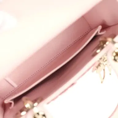 Dior Christian Dior Mini Lady Dior Bag "Clover" Rose Soupir Lambskin Light Gold Hardware | Thumbnail 9 Dior Christian Dior Mini Lady Dior Bag "Clover" Rose Soupir Lambskin Light Gold Hardware | Thumbnail 9