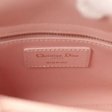 Dior Christian Dior Mini Lady Dior Bag "Clover" Rose Soupir Lambskin Light Gold Hardware | Thumbnail 10 Dior Christian Dior Mini Lady Dior Bag "Clover" Rose Soupir Lambskin Light Gold Hardware | Thumbnail 10